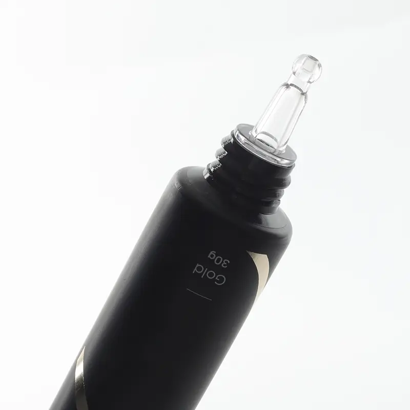 Round Thick Black Container Small Size Soft Tubes Custom Logo Empty Tube Hotstamping Printing  (5).JPG